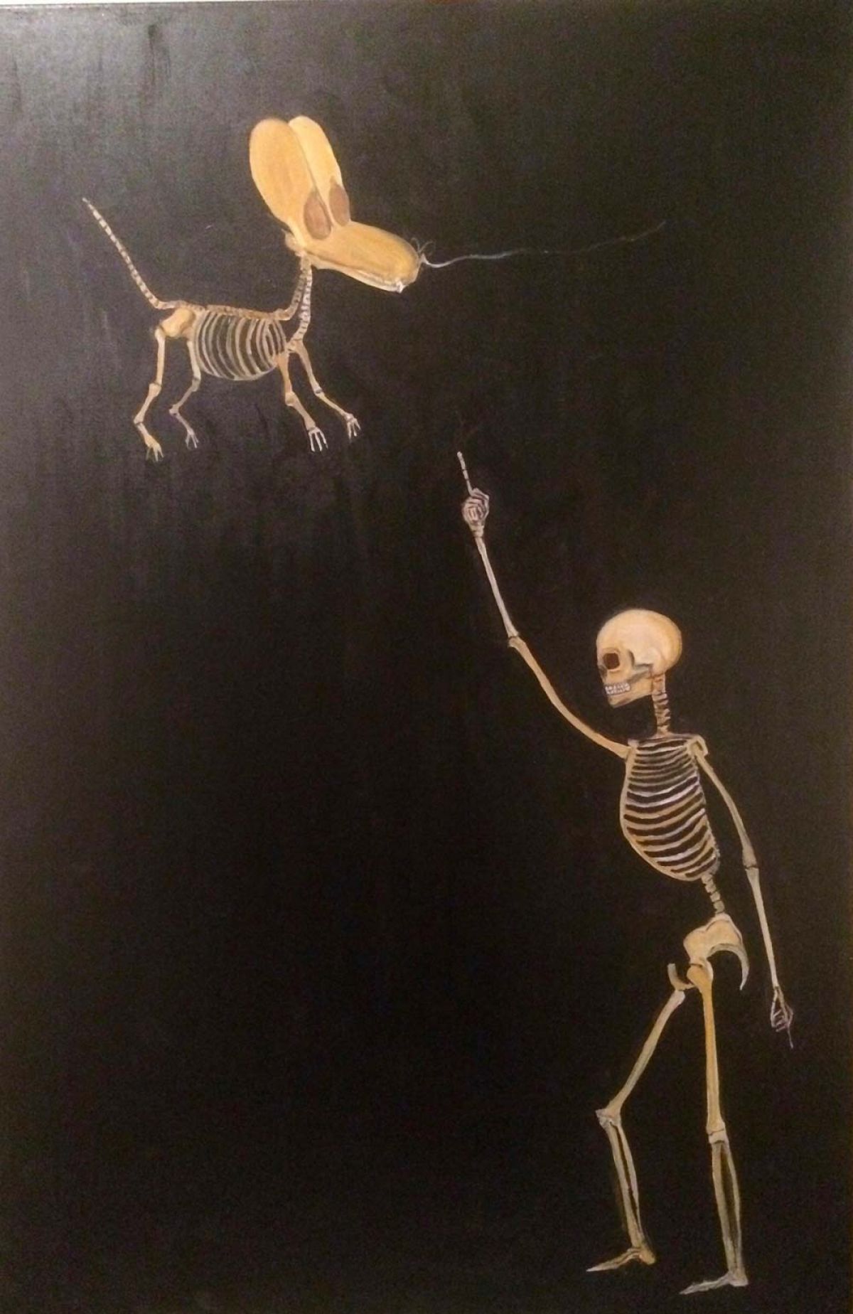 A Hommage To Koons From Brooke See 80 Cmx 120 Cm Huile Sur Toile 2017