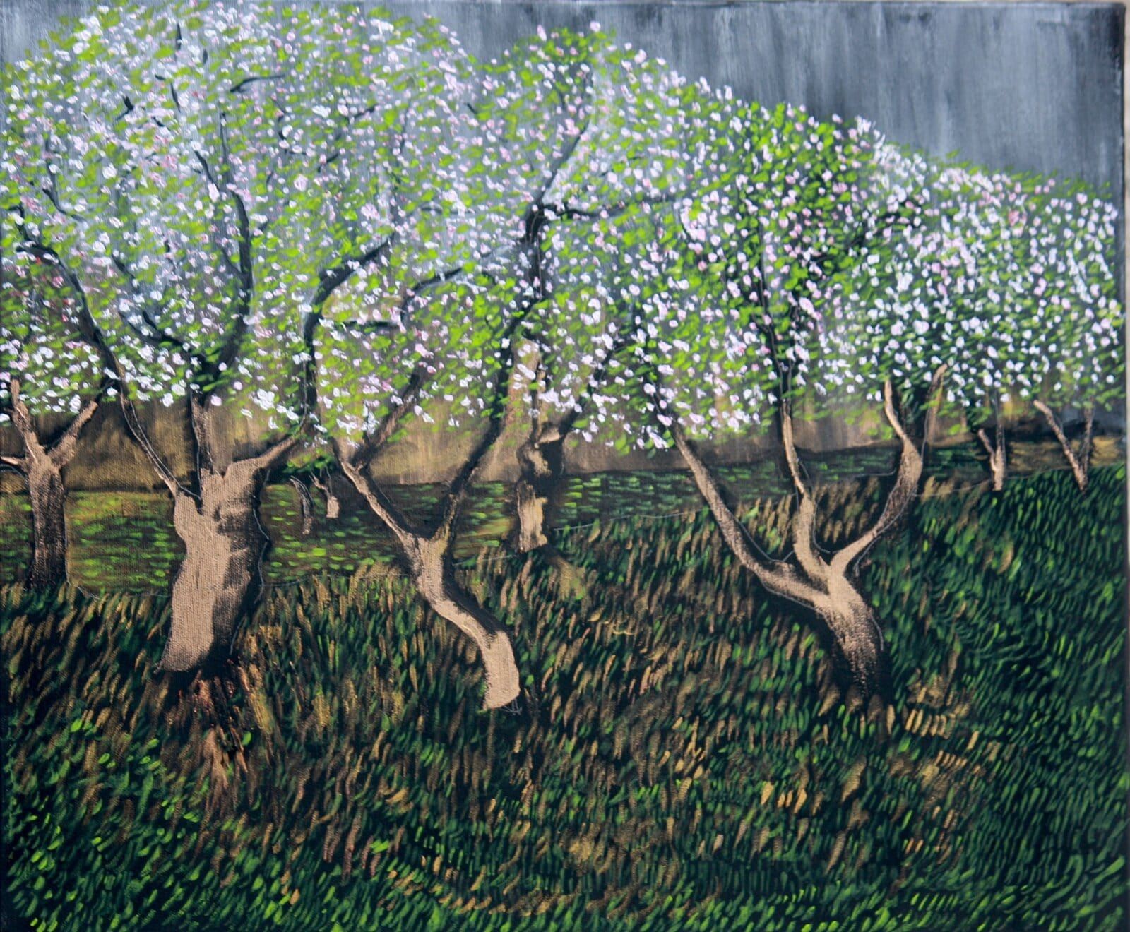 Apple Orchards 50 Cm X 60 Cm Oil On Canvas 2020