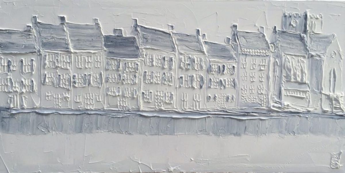 Barfleur 50 Cm X 100 Cm Huile Sculptee Sur Toile 2015