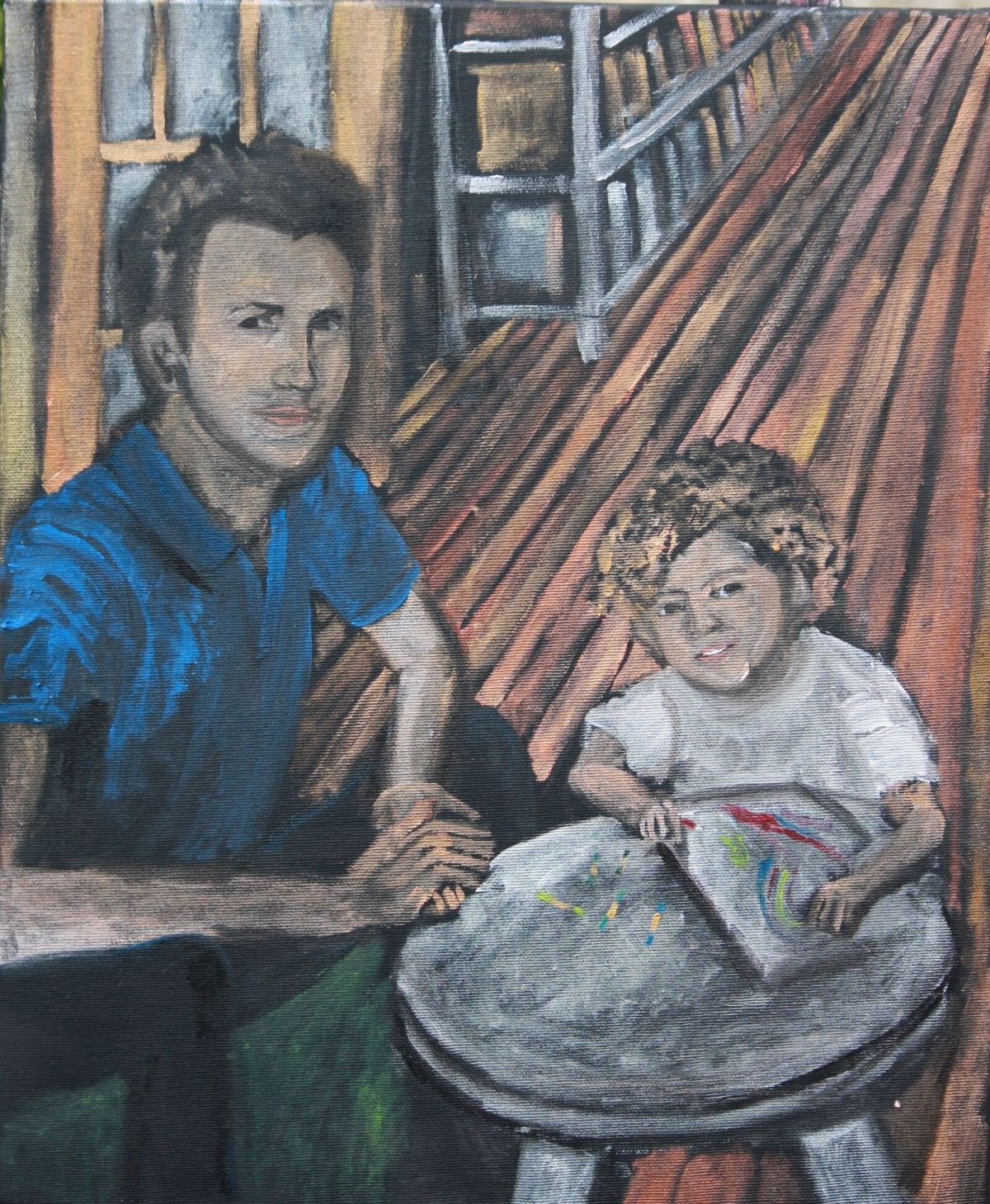 Benjamin Chetrit et Ruben 46 Cm X 38 Cm Oil On Canvas 2020