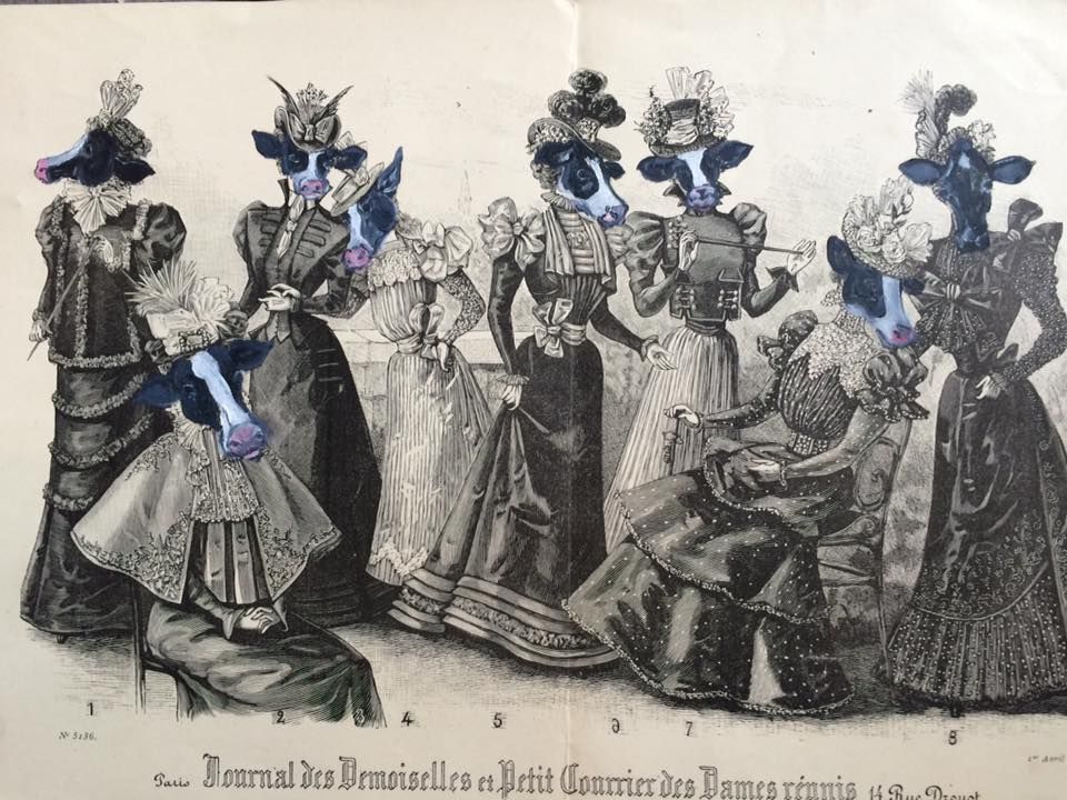 Bonne A Traire Oil On Gravure 40 Cmx 29 Cm 2018