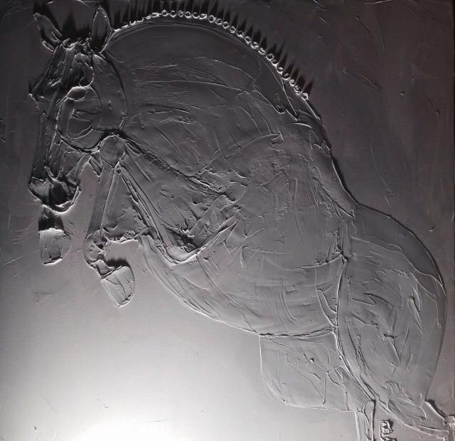 CSO 48 In X 48 In Huile Sculptee Sur Toile 2015