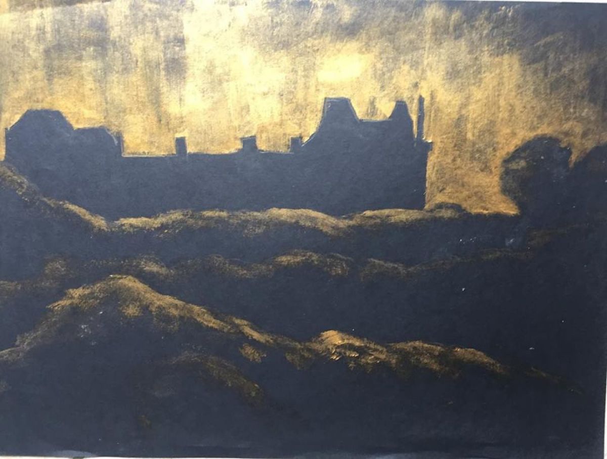 Chateau De Montmuran Format A 3 Gol Oil Paint On Paper Format A 3 2019