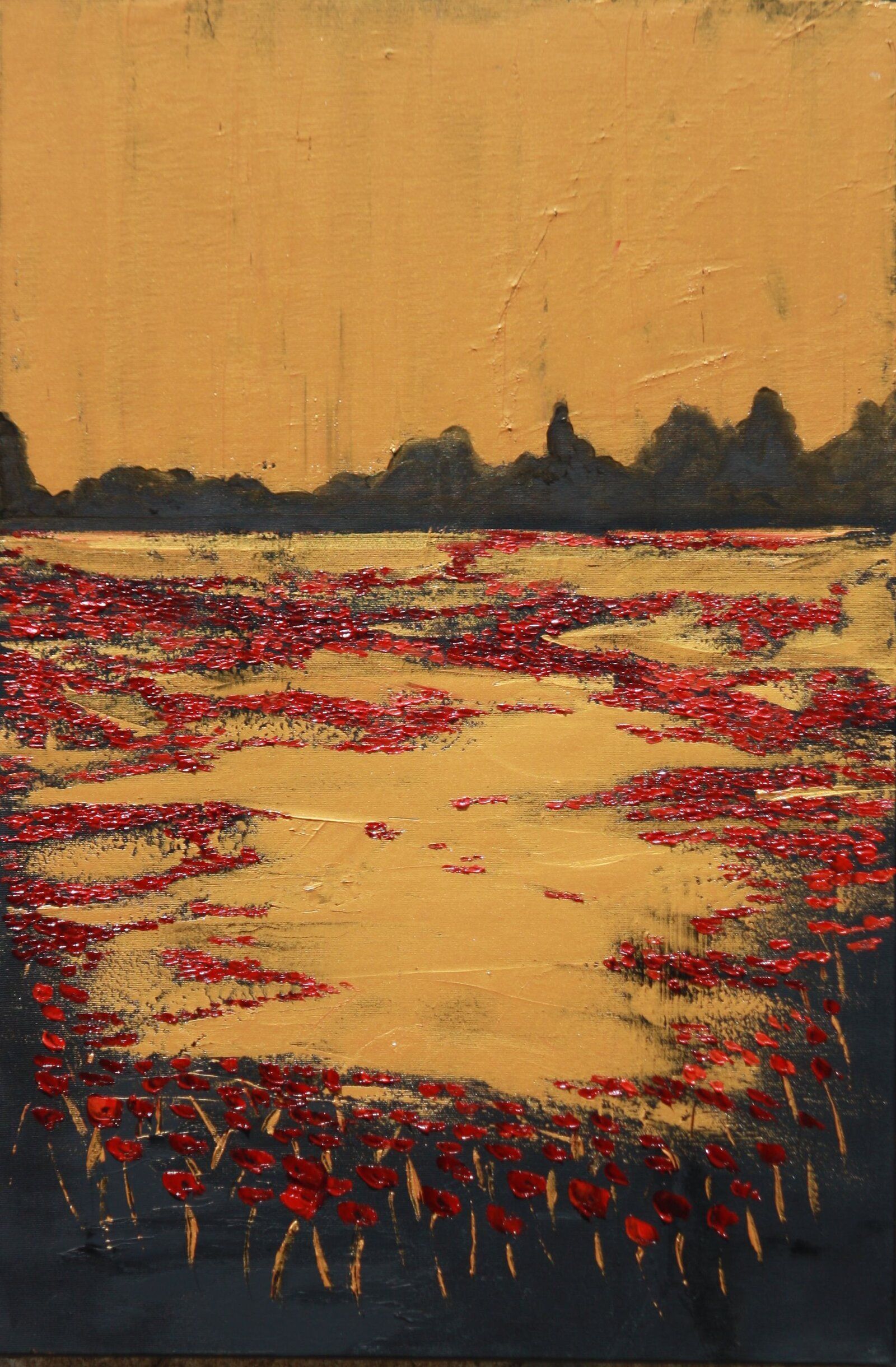 Coquelicots 81 Cm X 54 Cm Oil On Canvas 2020