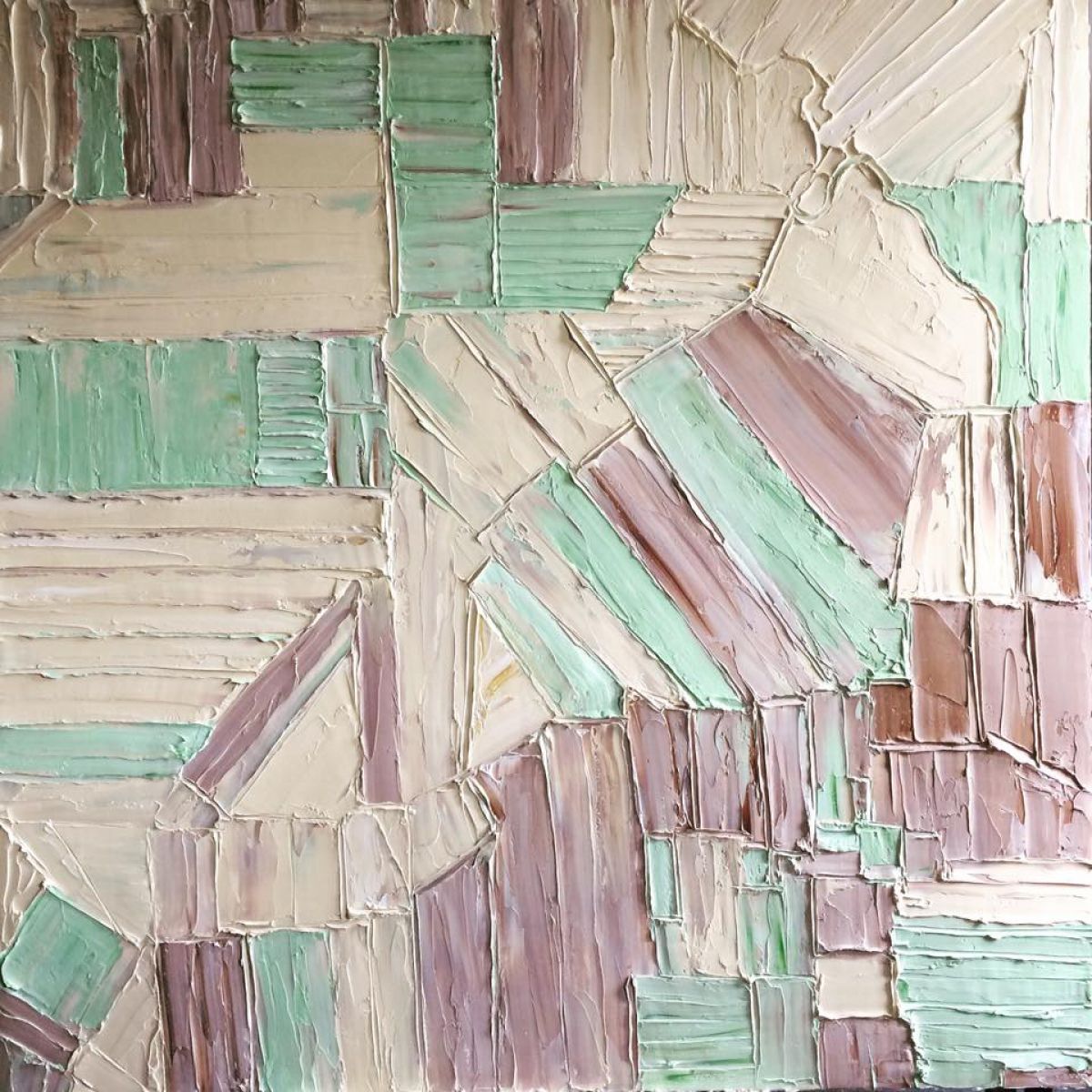 Citizens Of The World 140 Cm X 140 Cm Sculpted Oil Paint On Canvas 2018