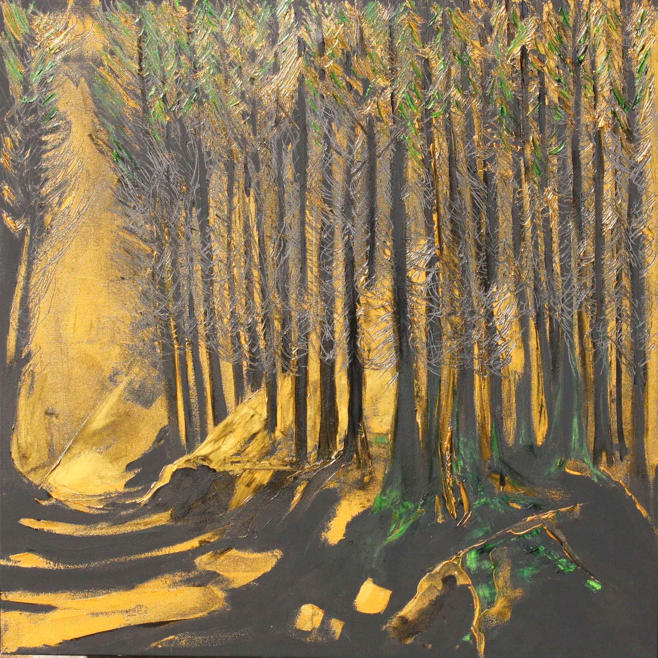 Fontainebleau Forest 70 Cm X 70 Cm Oil On Canvas 2019
