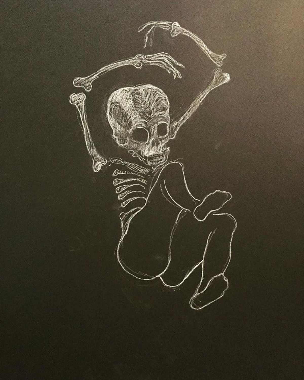 Half And Half Polychrome On Paper Format A 3 2019