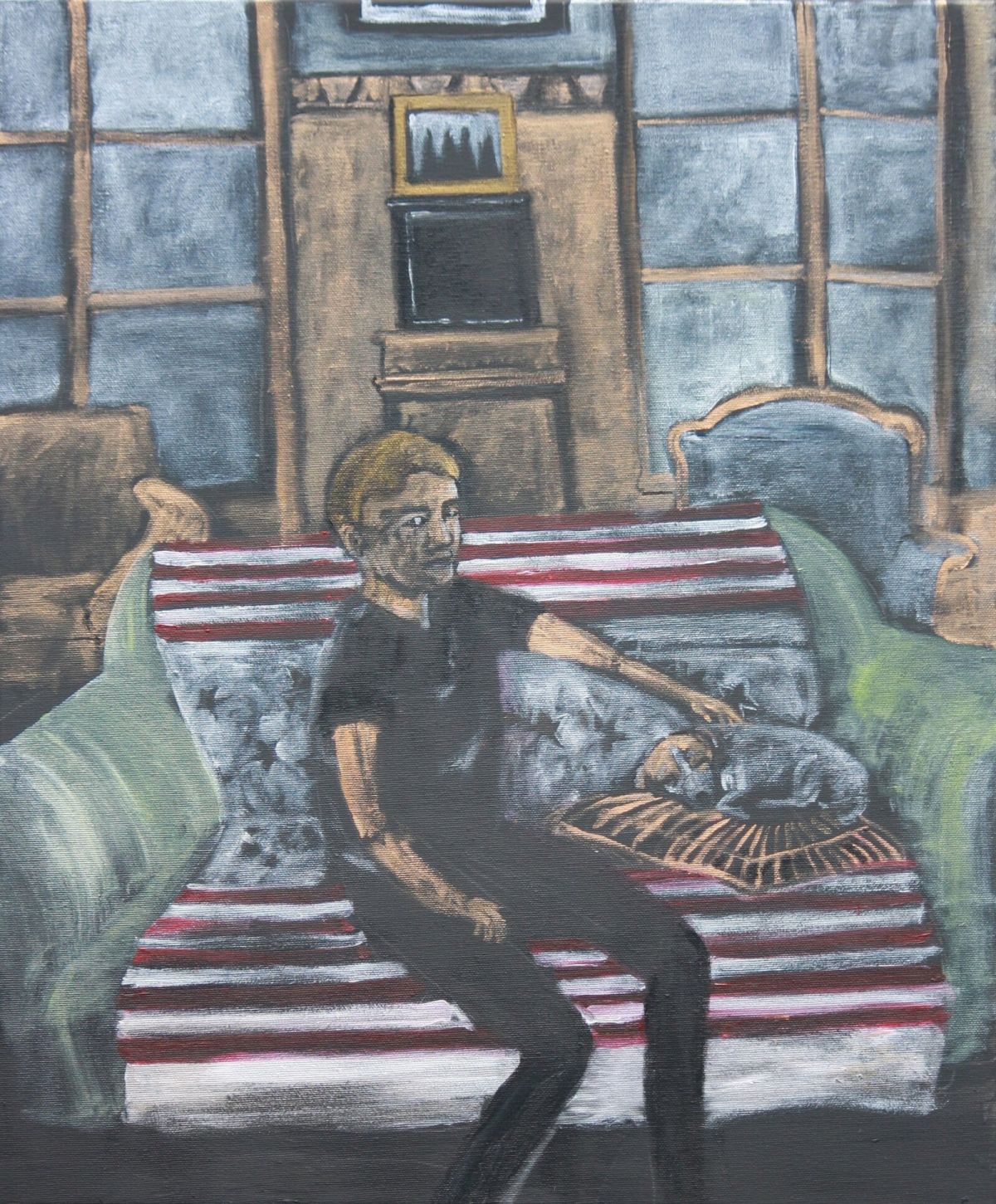 Harry And Pomme 50 Cm X 60 Cm Oil On Canvas 2020