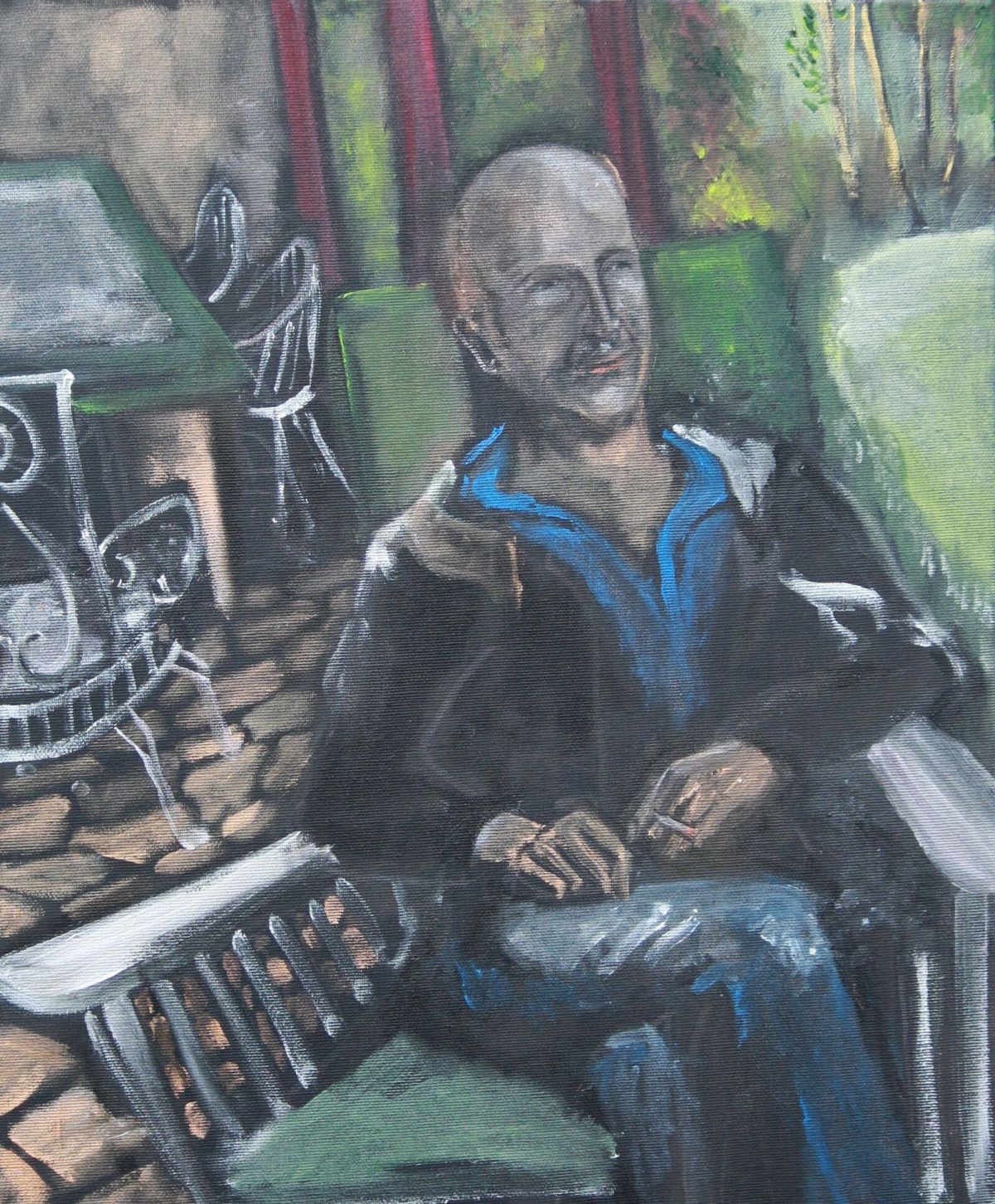 Jacques Faure Ami et Musicien 46 Cm X 38 Cm Oil On Canvas 2020