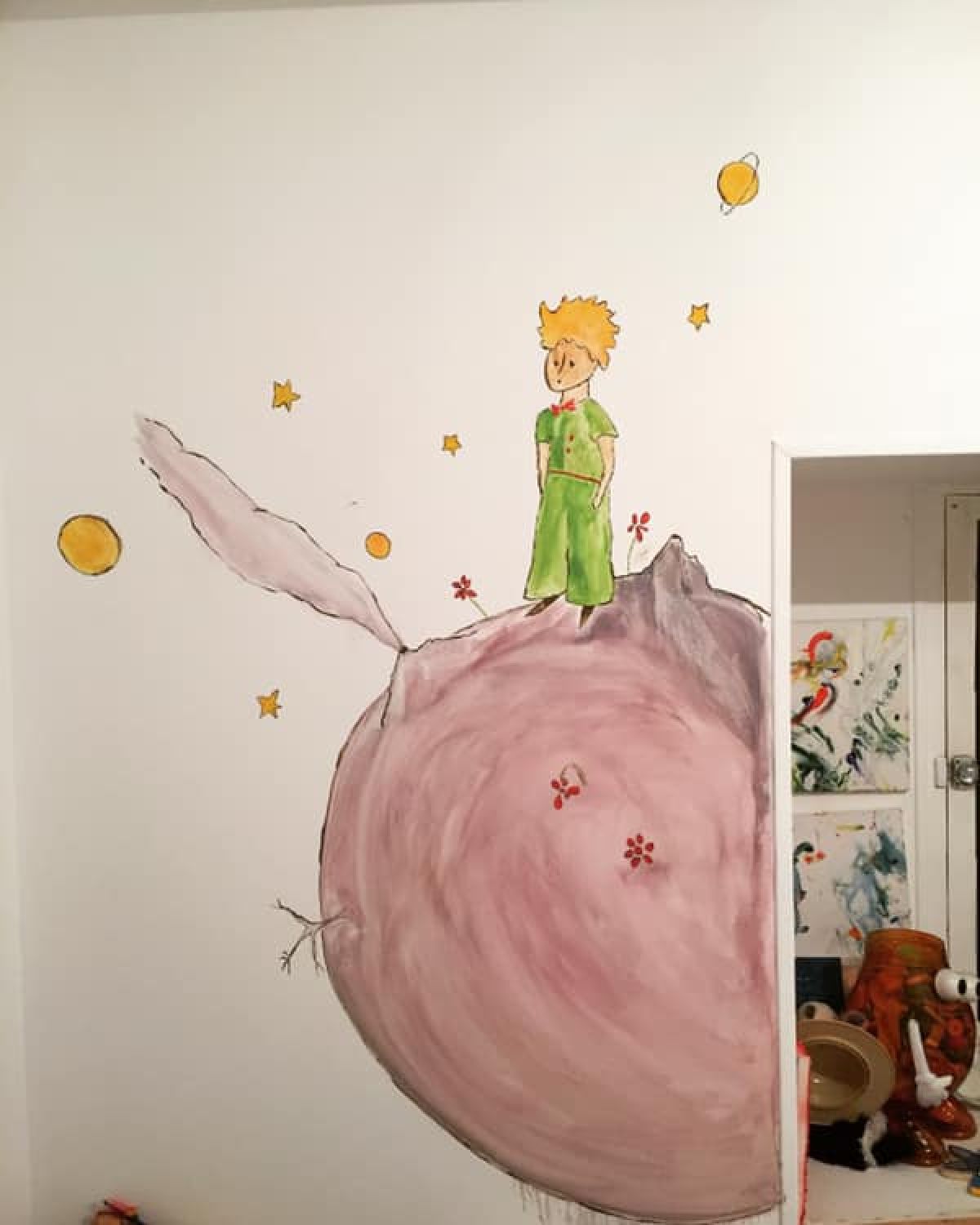 Le Petit Prince Oil On Childs Bedroom Wall 2019