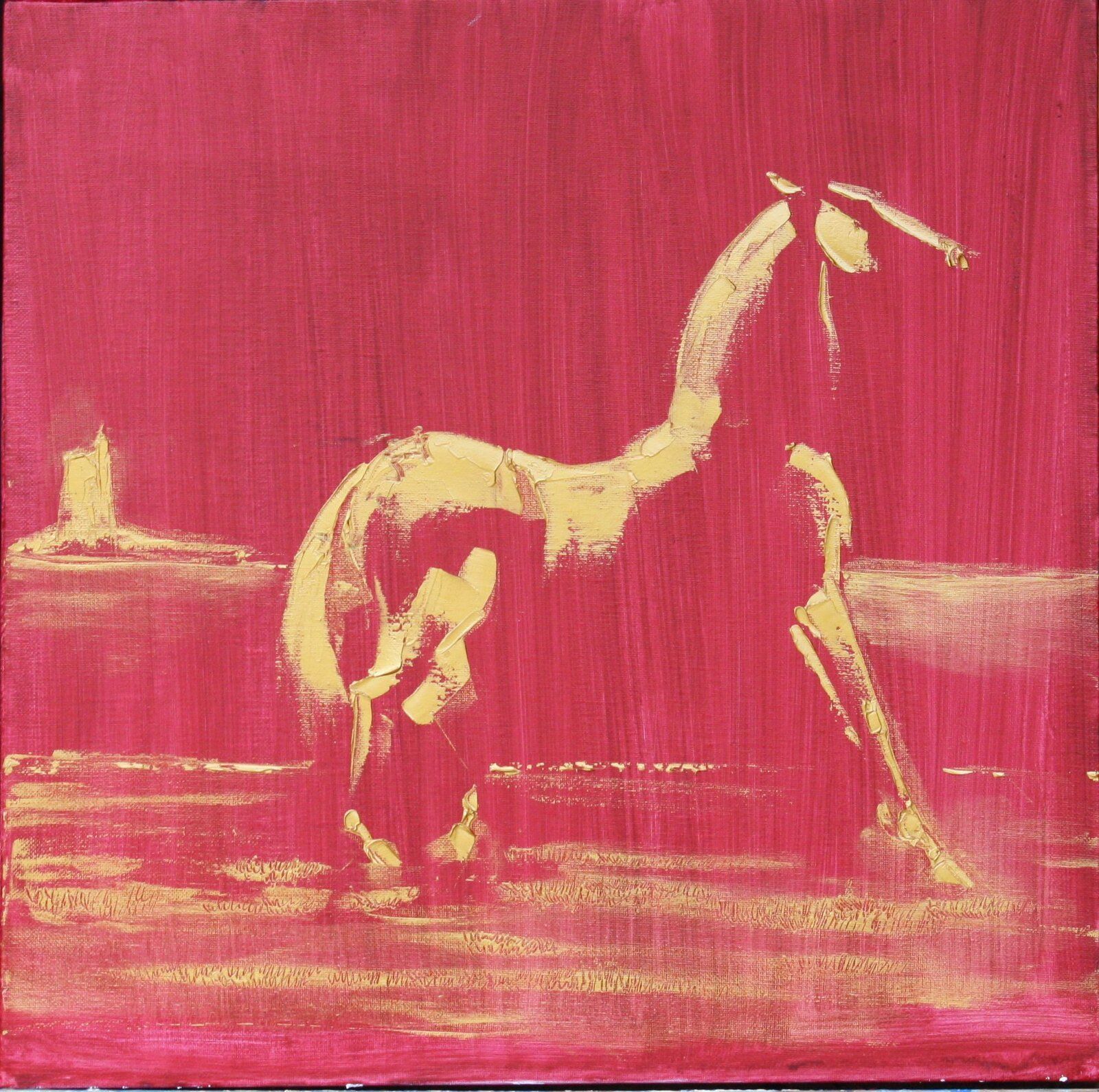 Le Refus D Embarquement 50 Cm X 50 Cm Oil On Canvas 2019