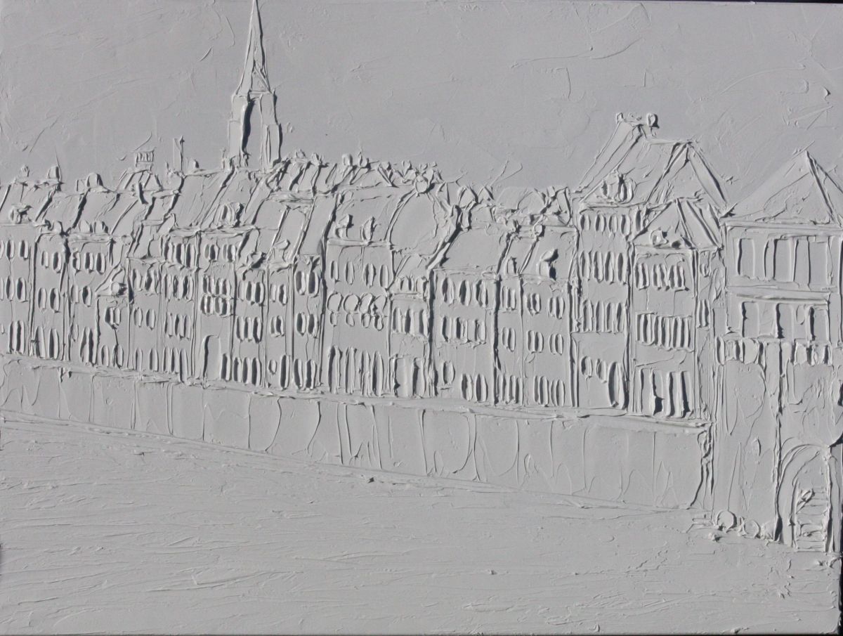 Maastricht Sculpted Titanium White Oil Paint On Canvas 2018