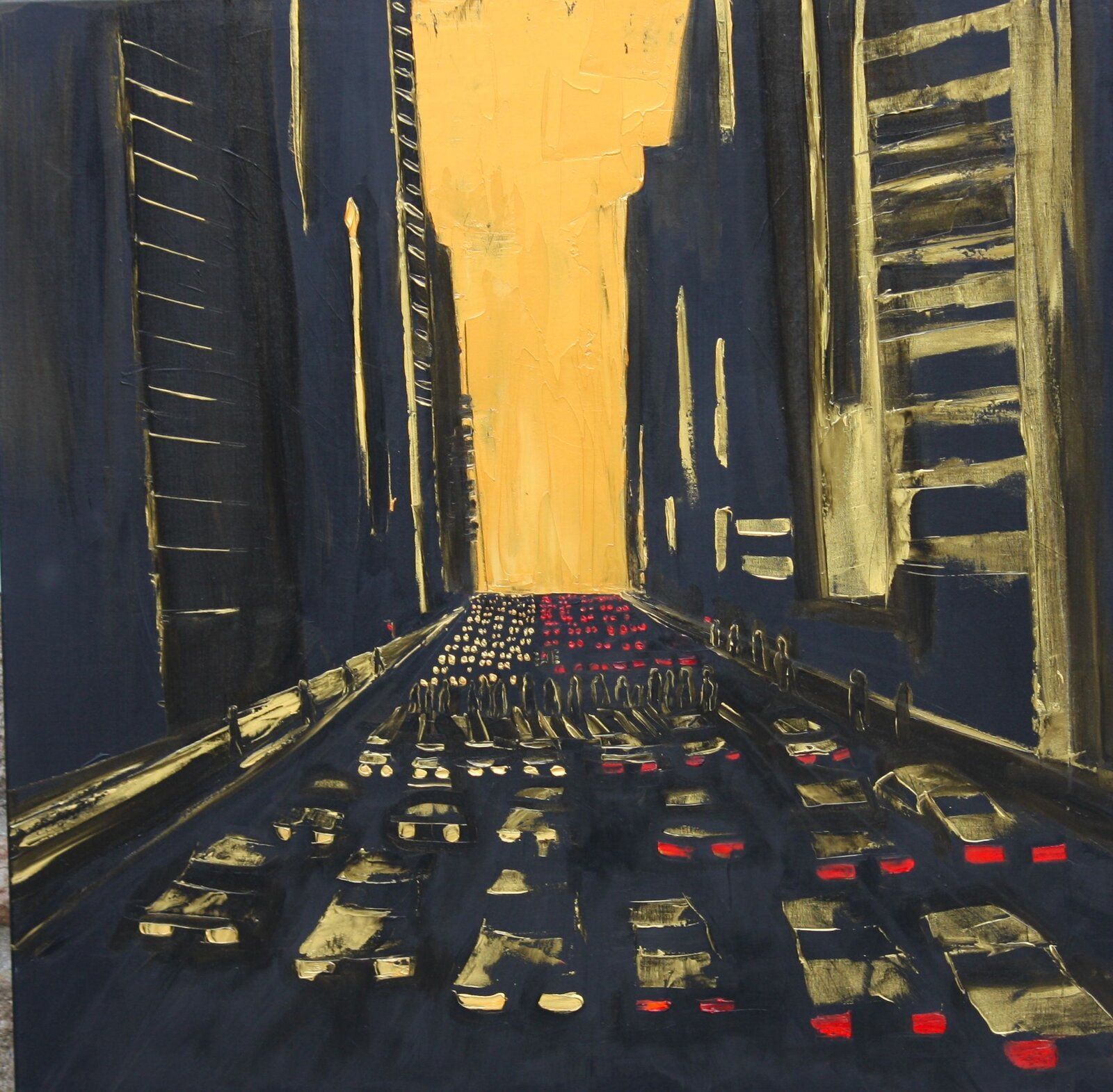 Manhattan Morning 90 Cm X 90 Cm Oil On Canvas 2019