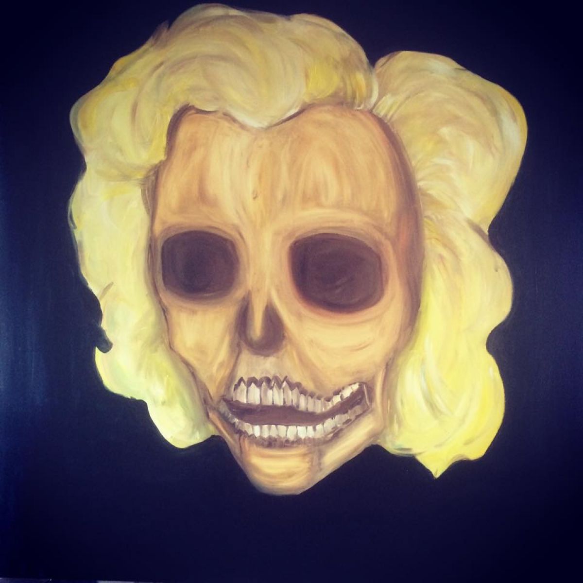 Marilyn 90 Cm X 90 Cm Huile Sur Toile 2017