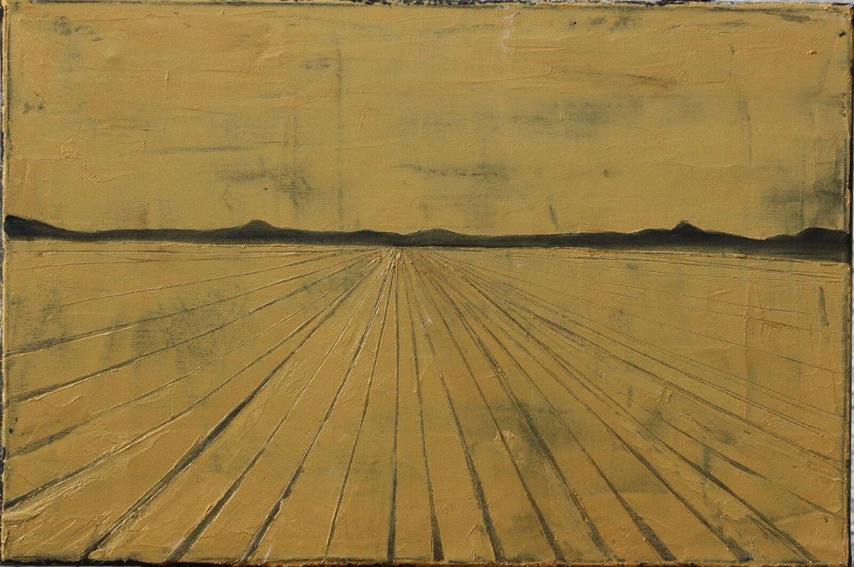 Morning Walks 40 Cm X 60 Cm Sculpted Oil Paint On Canvas 2019