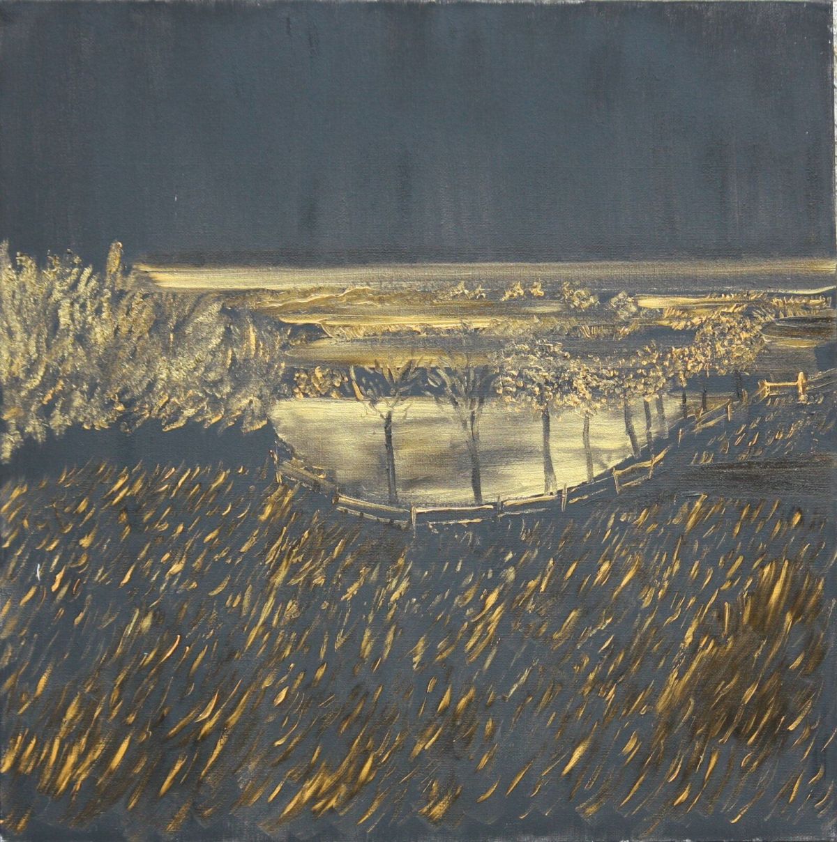 My Backyard 50 Cm X 50 Cm Oil On Canvas 2019