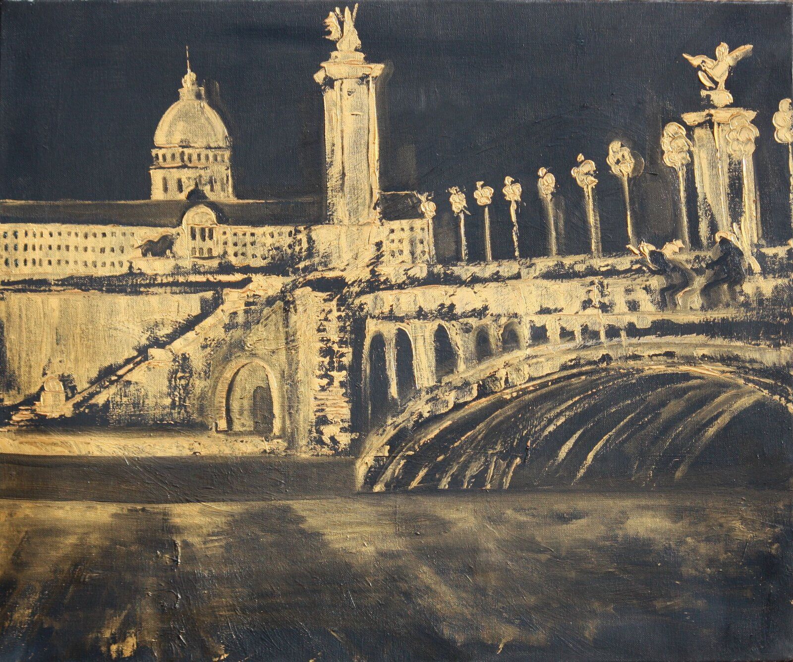 Pont Alexandre III 65 Cm X 54 Cm Oil On Canvas 2019