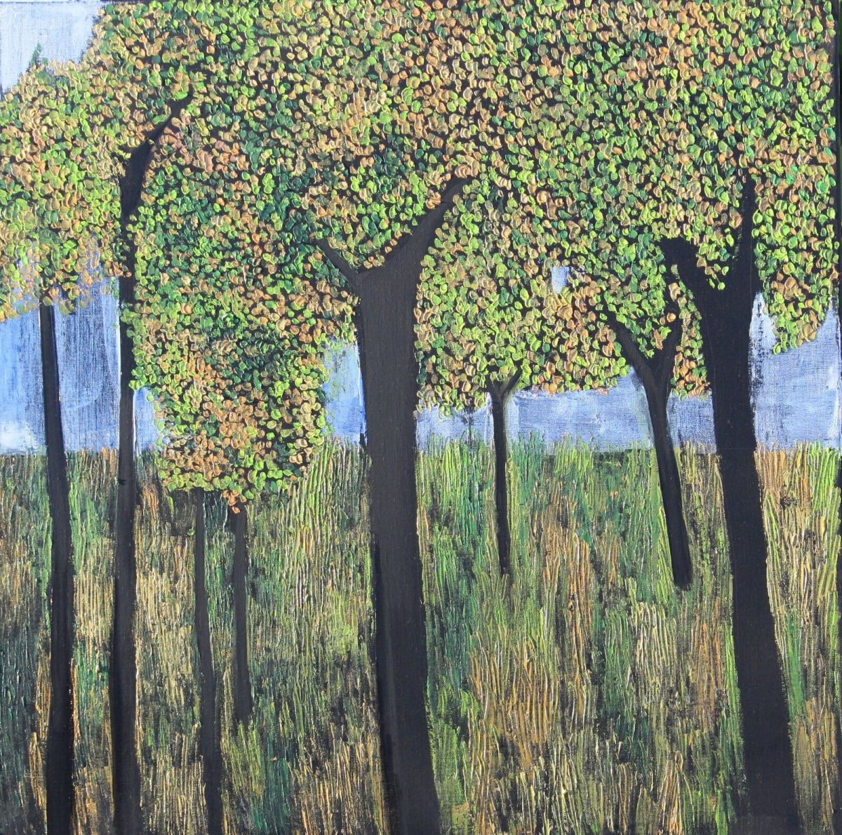 Summer Walks 60 Cm X 60 Cm Oil On Canvas 2020