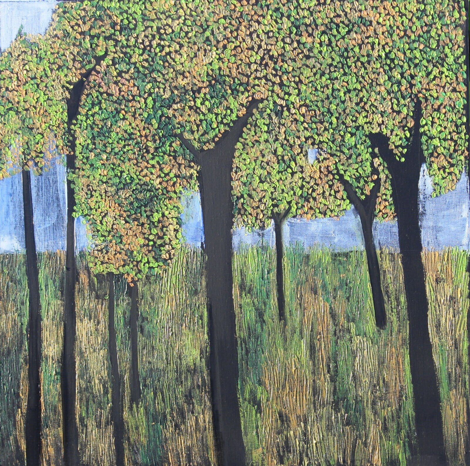 Summer Walks 60 Cm X 60 Cm Oil On Canvas 2020