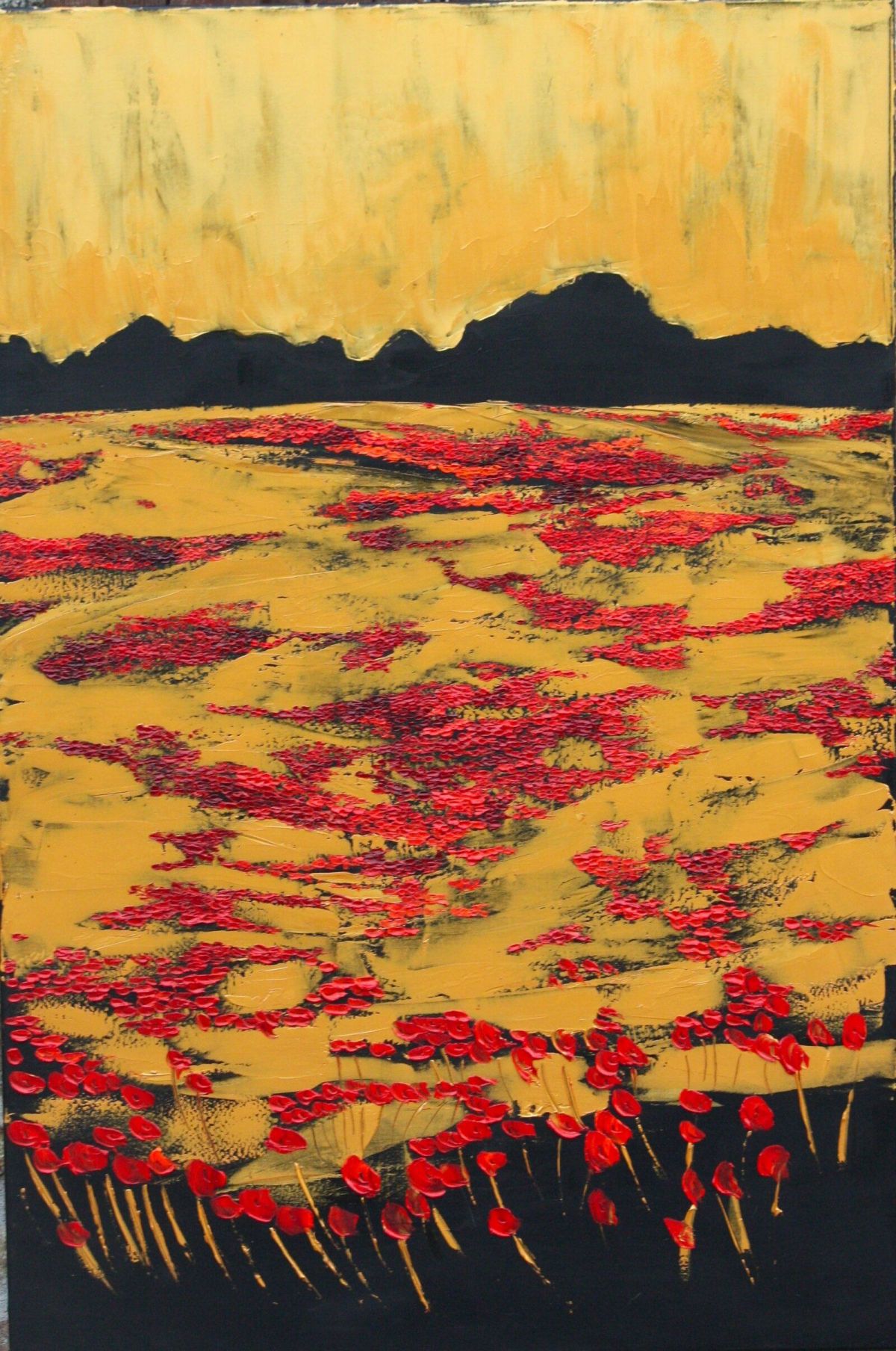 Summer Walks Coquelicots 90 Cm X 120 Cm Oil On Canvas 2019