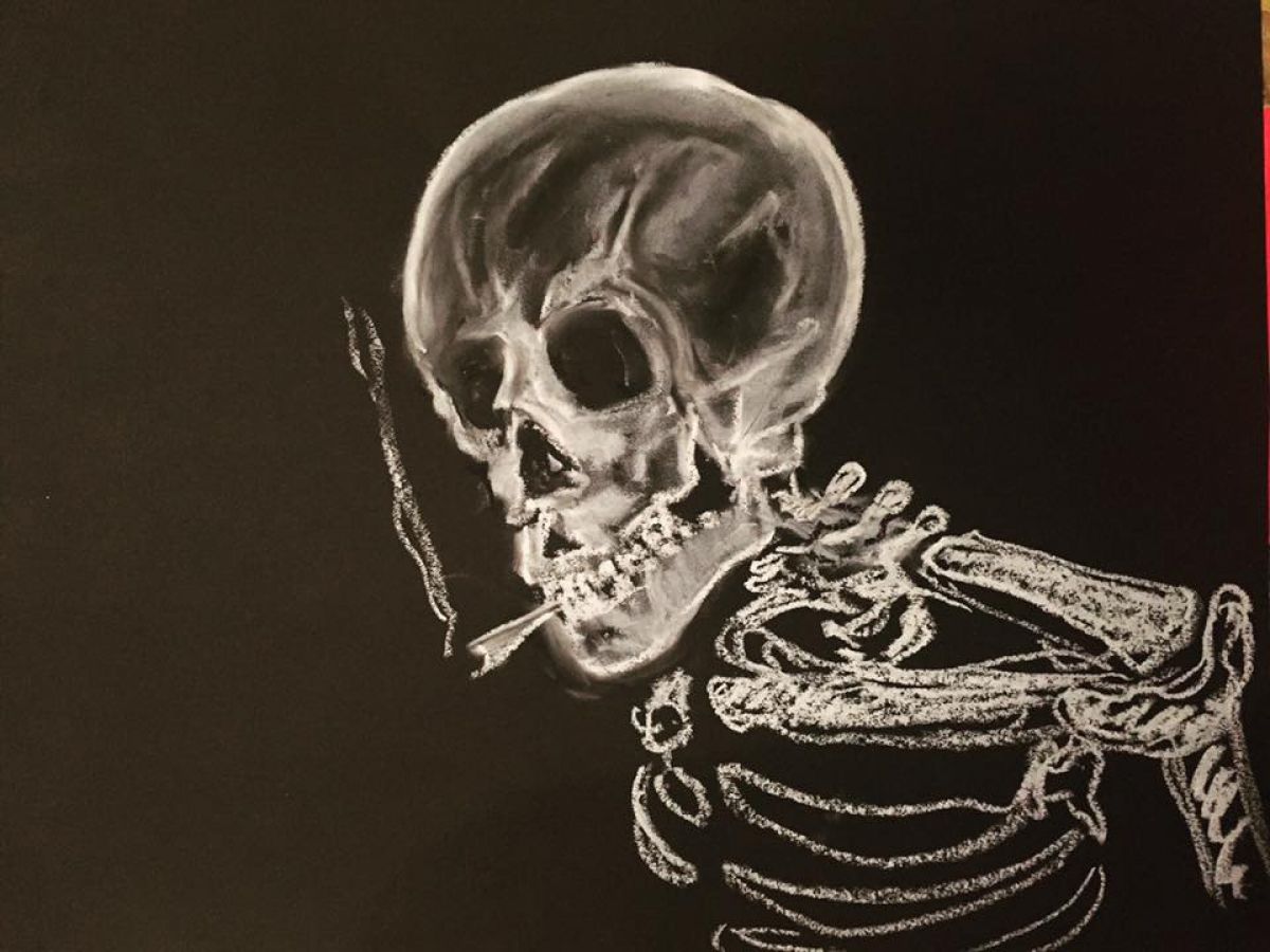 Thanks For The Light Vincent 30 Cm X 42 Cm Oil Pastel On Paper 2018