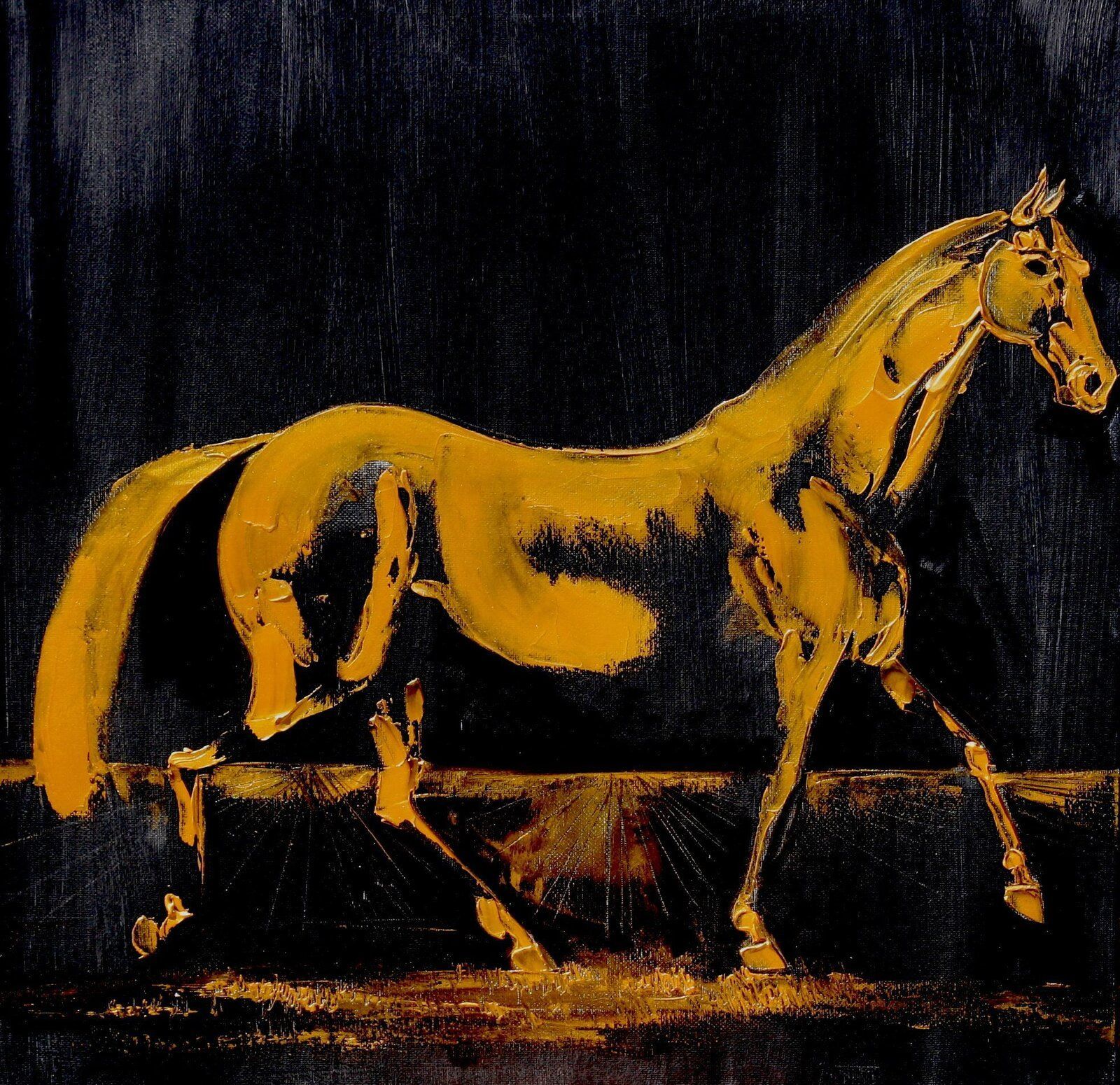 The Fox Hunter 50 Cm X 50 Cm Oil On Canvas 2019