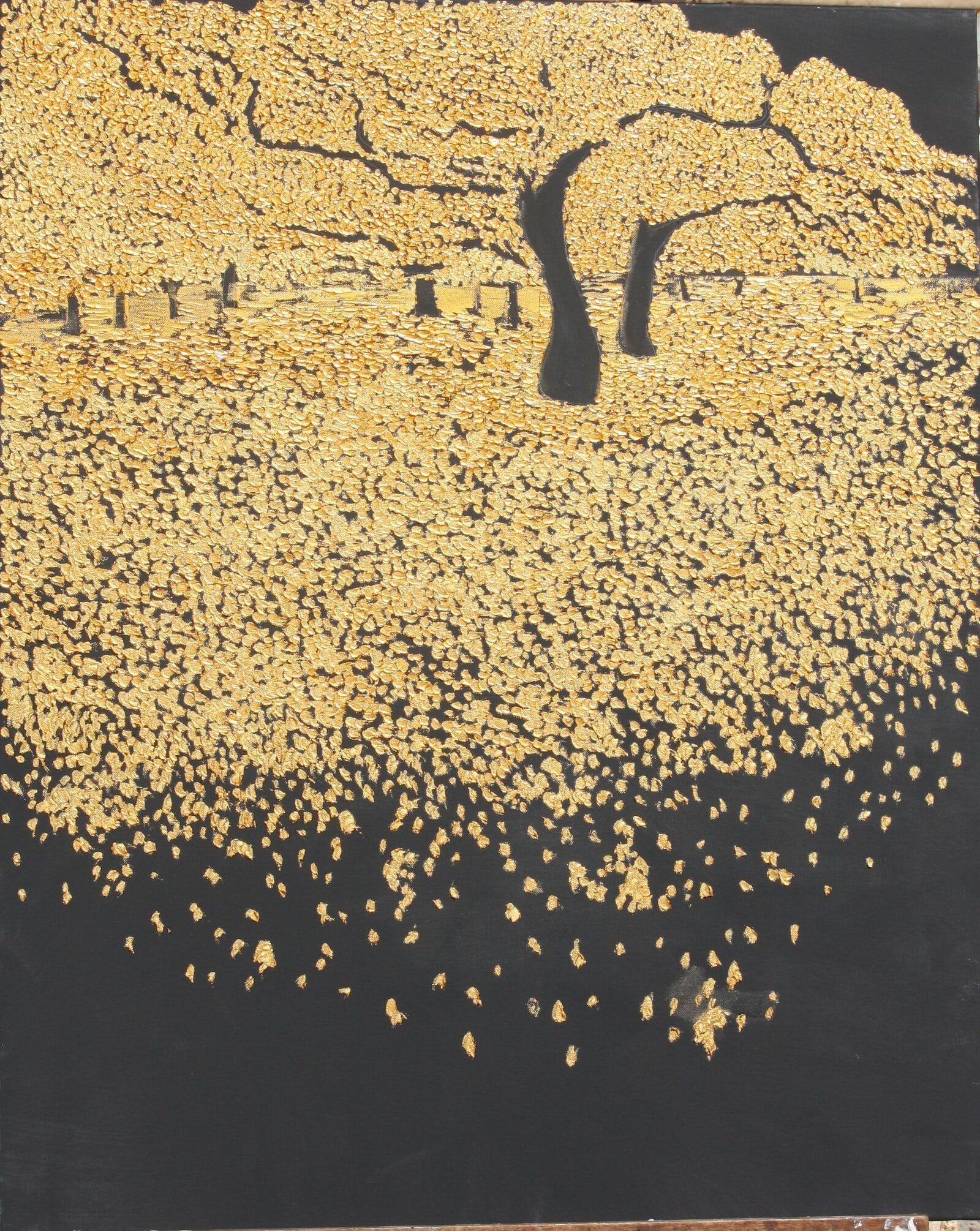 Un Klimt D Oeil 81 Cm X 100 Cm Oil On Canvas 2019