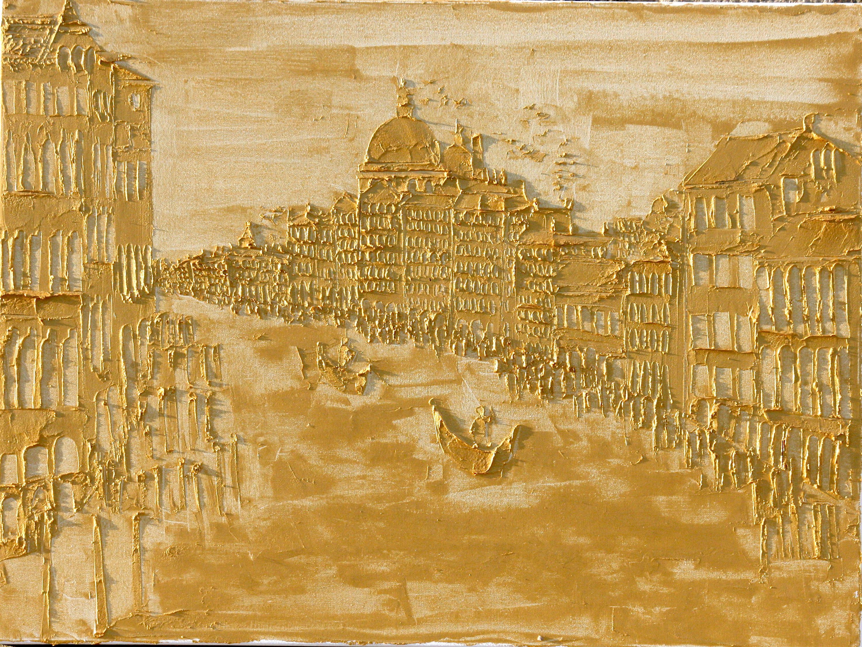 Venise 60 Cm X 80 Cm Sculpted Oil On Canvas 2018