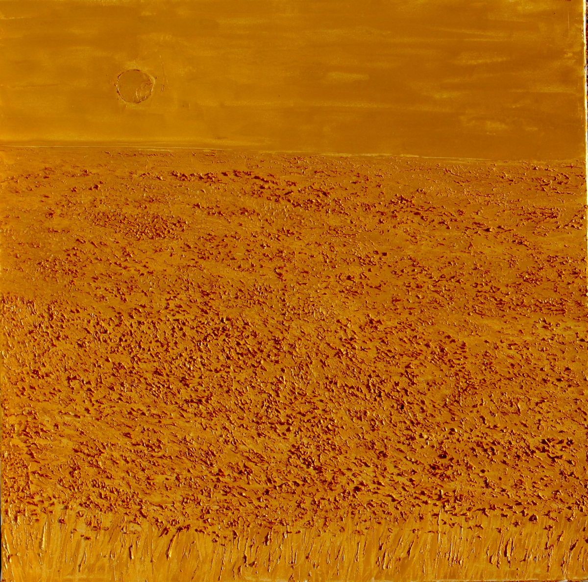 Wheat Fields 80 Cm X 80 Cm Sculpted Oil Paint On Canvas 2018