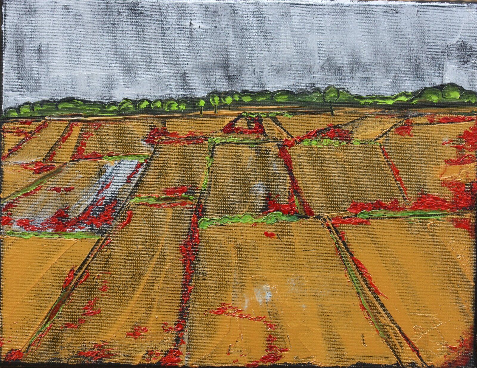 Wheat Fields Summer Walks 27 Cm X 35 Cm Oil On Canvas 2020