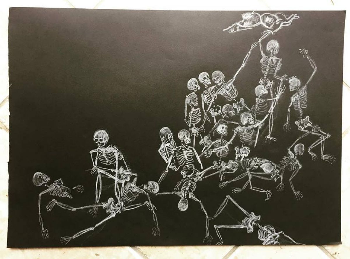 X Ray Naufrage De La Meduse Format A 3 Polychrome On Paper 2019