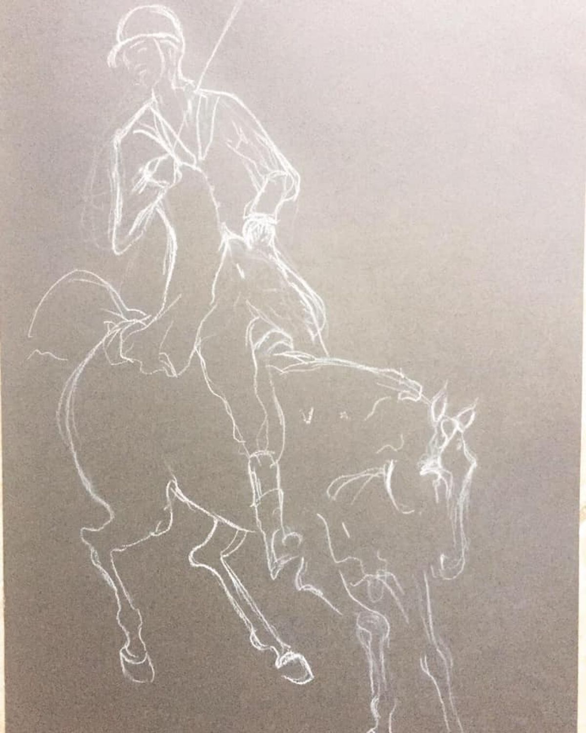 Chasse A Courre Format A 3 Pastel Sec On Paper 2018