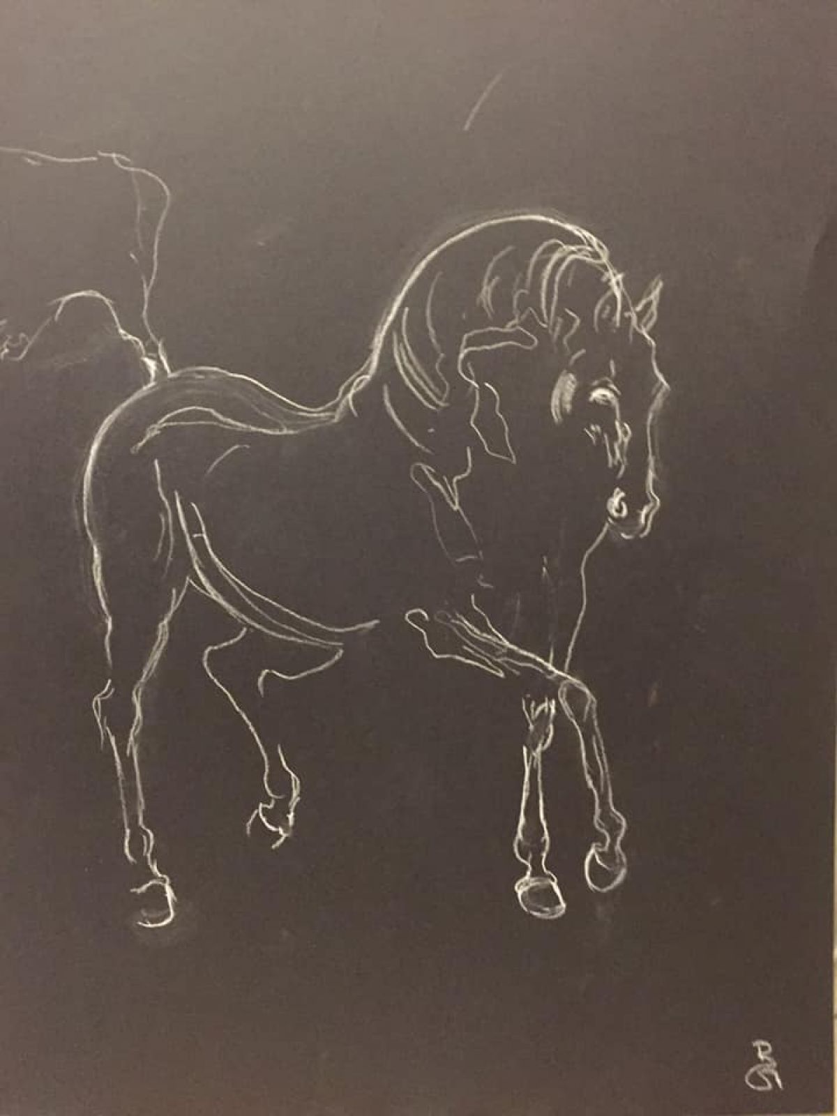 Etude Cheval Galop Format A 3 Pastel Sec On Paper 2018