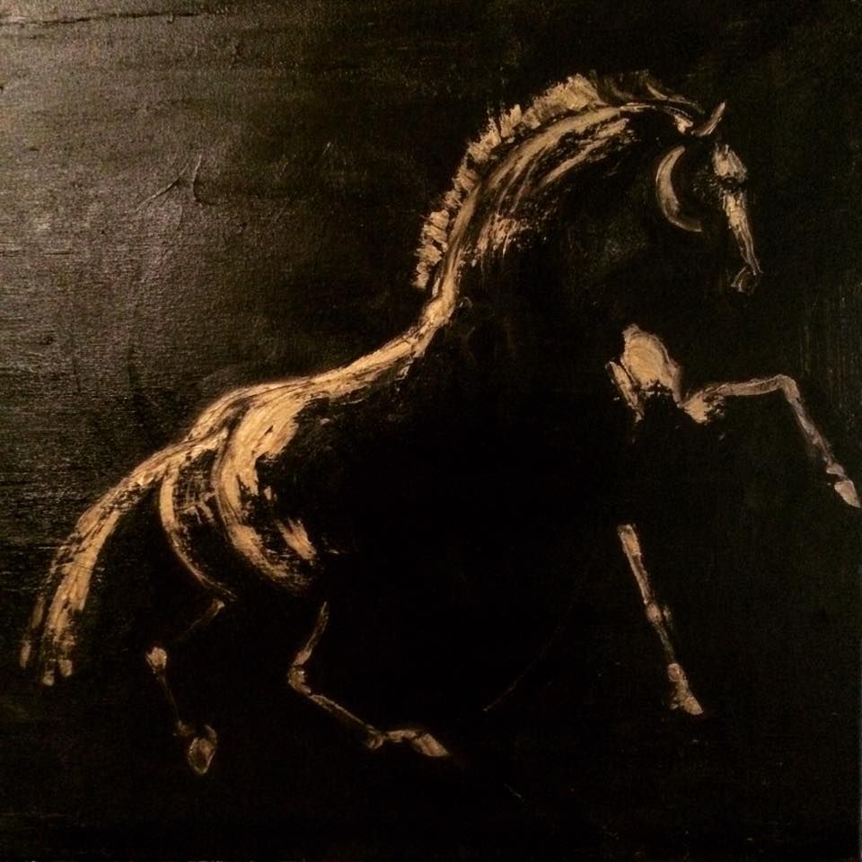 Etude De Cheval 60 Cm X 60 Cm Oil On Canvas 18