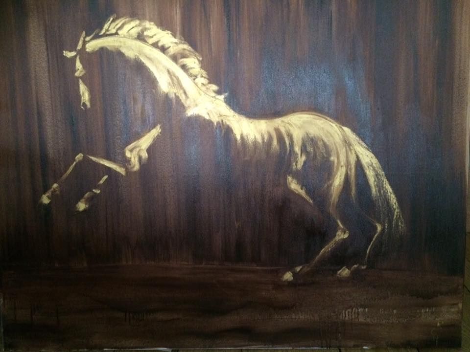 Etude De Cheval 80 Cm X 100 Cm Oil On Canvas 2018