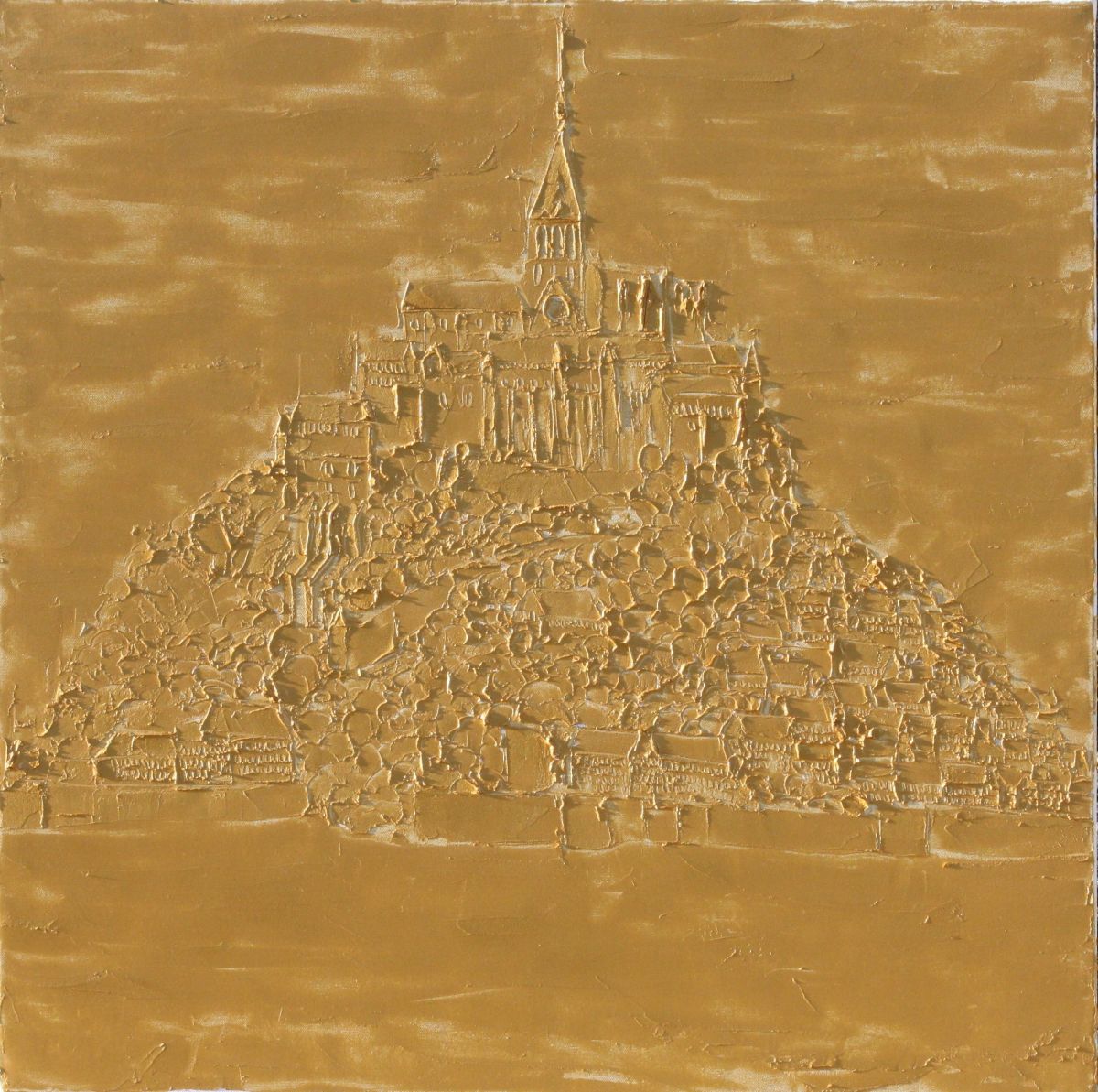 Mont St Michel 80 Cm X 80 Cm Oil On Canvas 2018