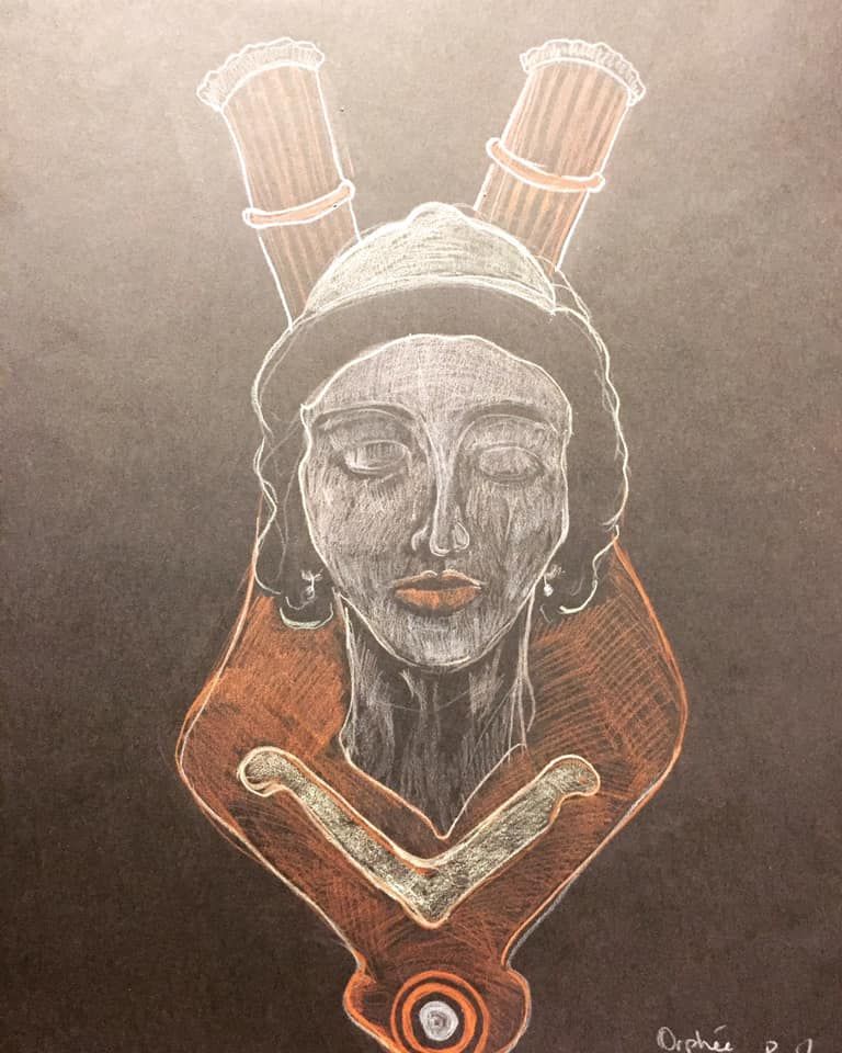 Orphee Format A 3 Polychrome On Paper 2019