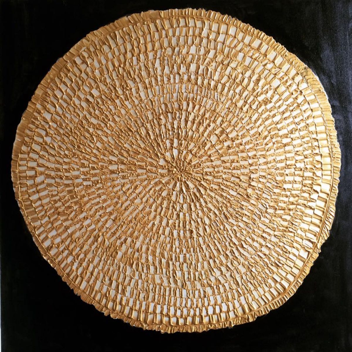 Vitrail De Moutons 1 M X 1 M Oil On Canvas 2018